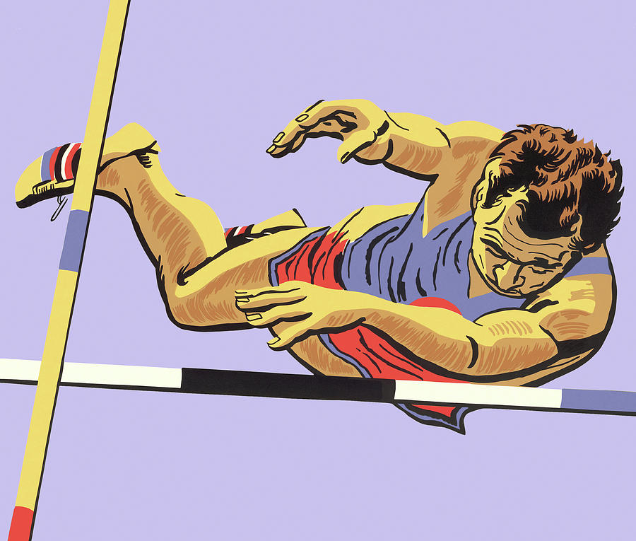 Pole Vault Drawing by CSA Images Fine Art America