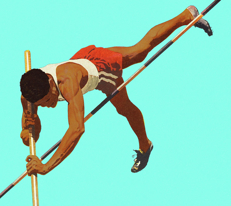 Pole Vaulter Drawing by CSA Images Fine Art America
