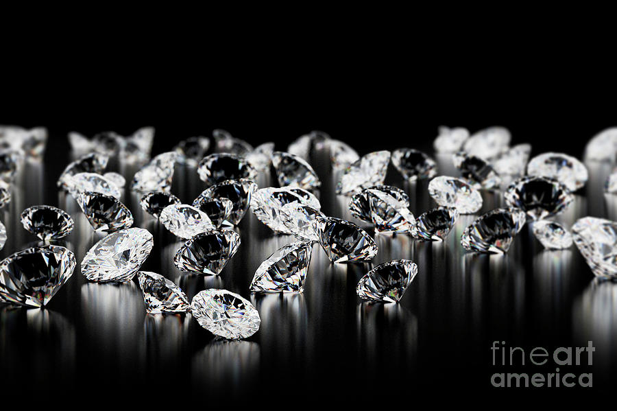 Polished Diamonds #1 Photograph by Jesper Klausen/science Photo Library