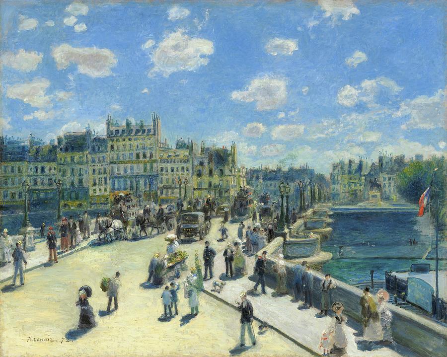 Impressionism Painting - Pont Neuf, Paris by Pierre-auguste Renoir