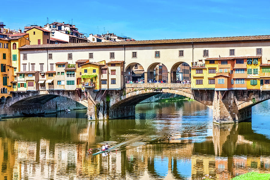 Ponte Vecchio and Kayak #1 Photograph by Darryl Brooks