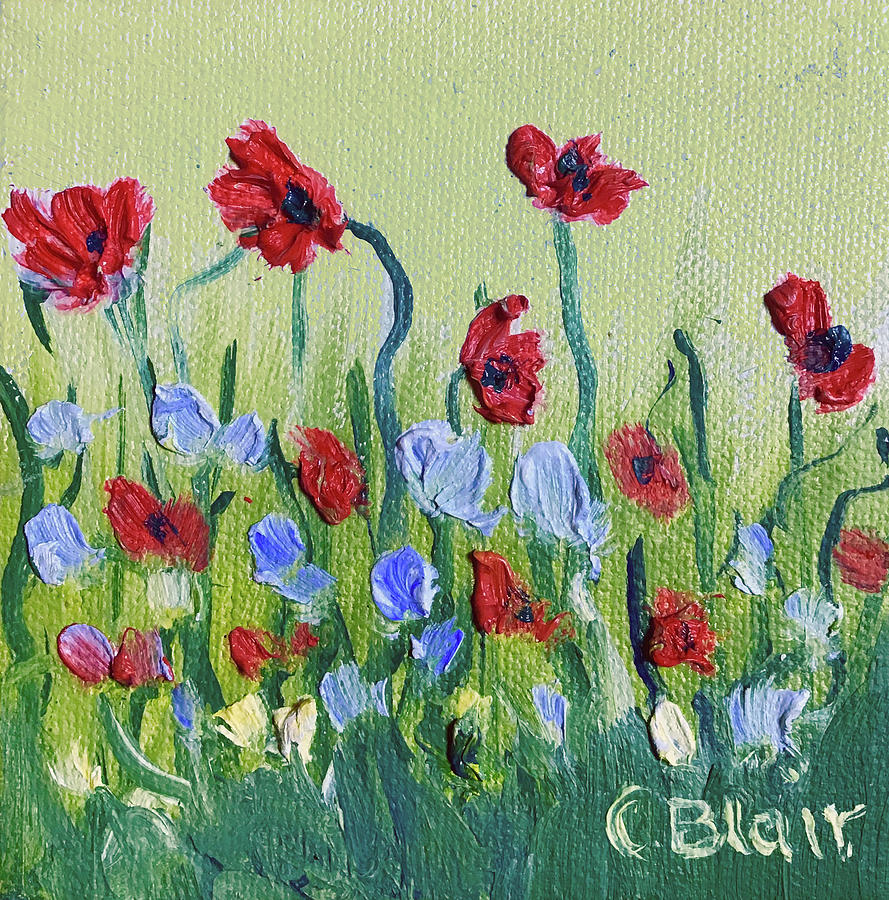 Poppies #1 Painting by Cynthia Blair