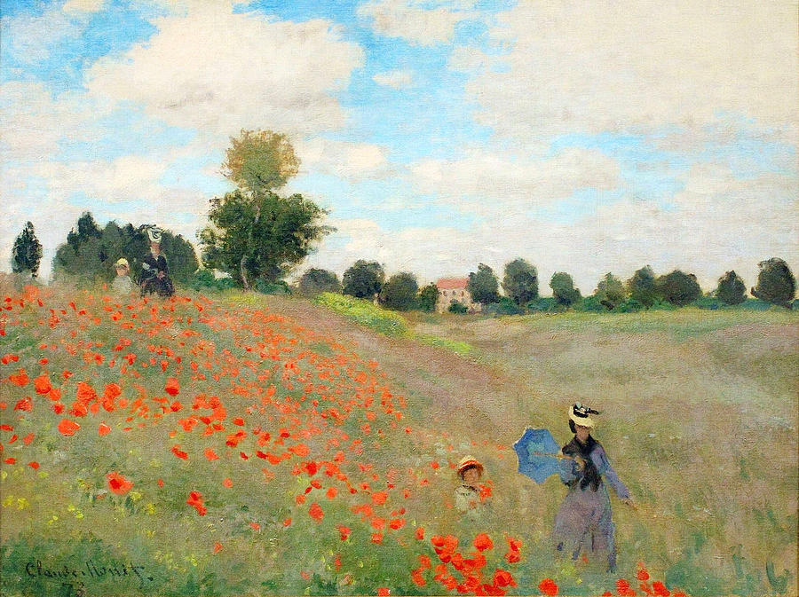 Poppies Near Argenteuil, 1873 Painting