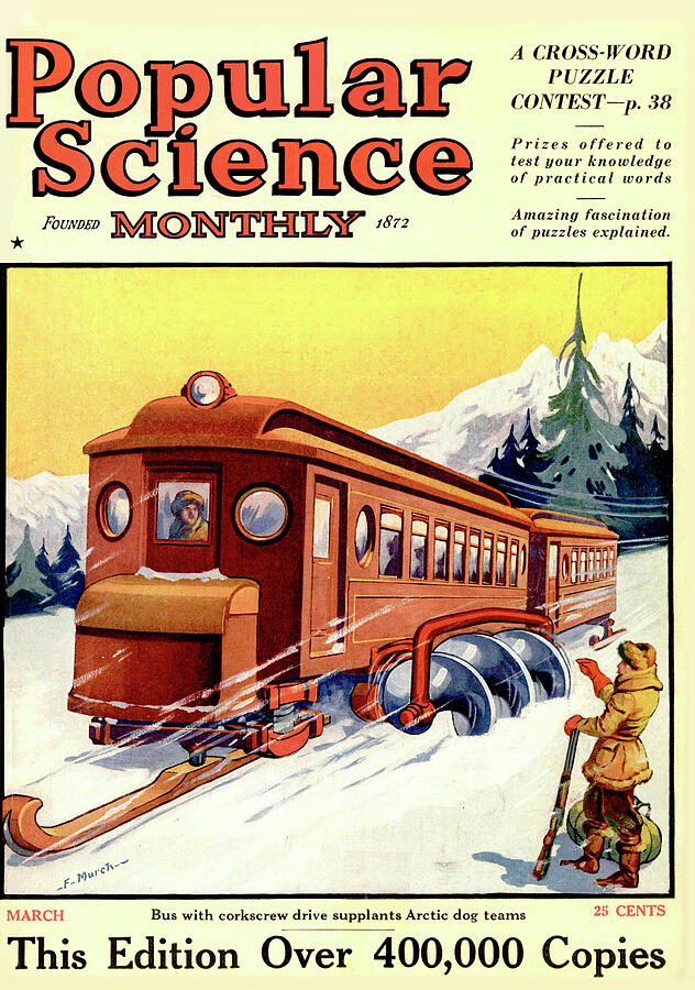 Popular Science Magazine Cover March 1923 #1 Drawing by Popular Science Popular Science Magazine Cover March 1923 #1 Drawing by Popular Science