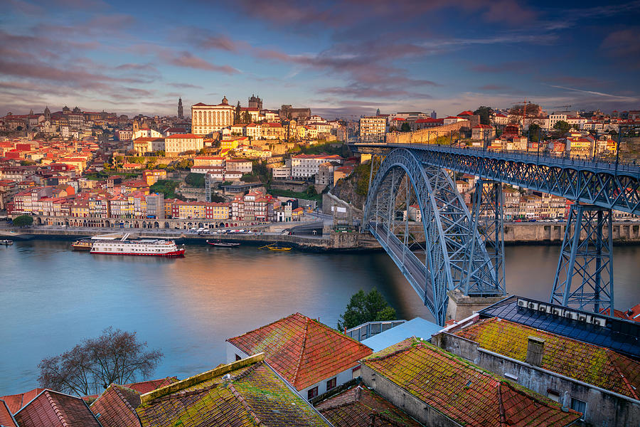 Architecture Photograph - Porto, Portugal. Aerial Cityscape Image #1 by Rudi1976