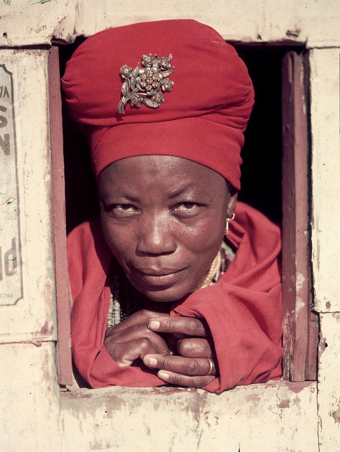 Portrait Of A Herero Tribe Woman #1 by Margaret Bourke-White