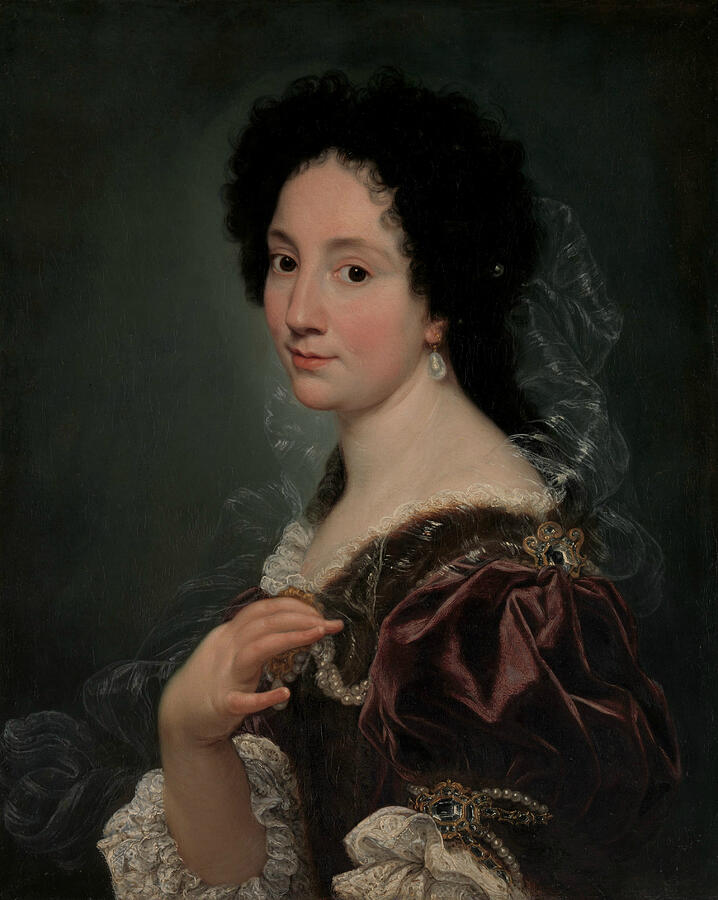 Portrait of a Woman #1 Painting by Giovanni Battista Gaulli