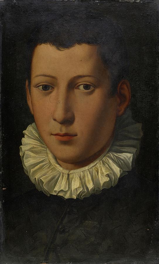 Portrait Painting - Portrait Of A Young Man by Alessandro Allori