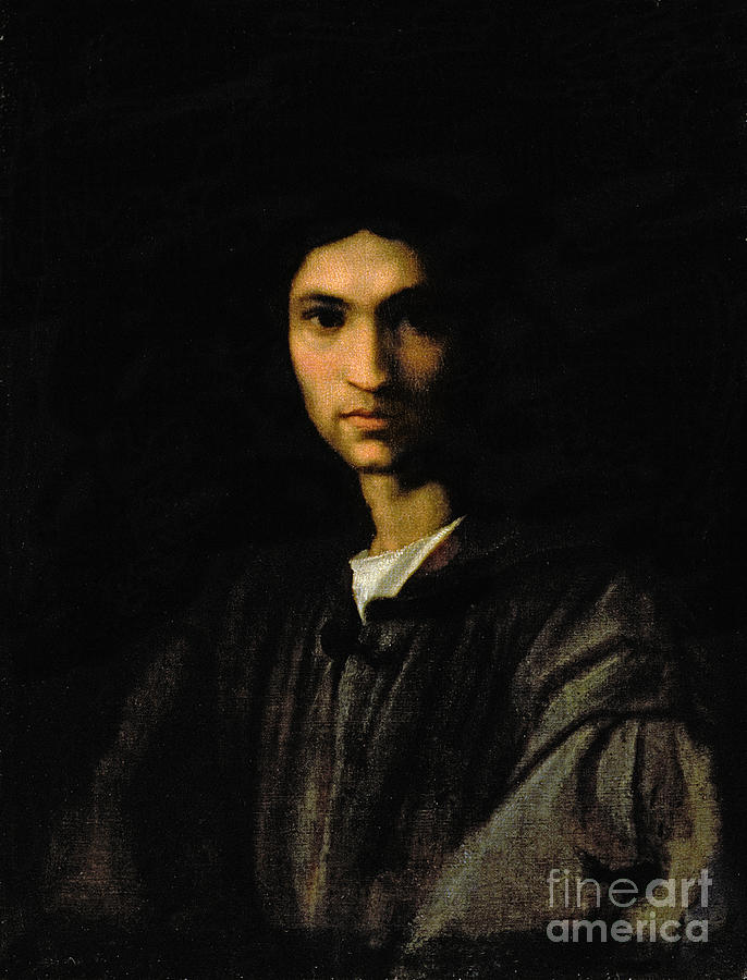 Italy Photograph - Portrait Of A Young Man by Andrea Del Sarto