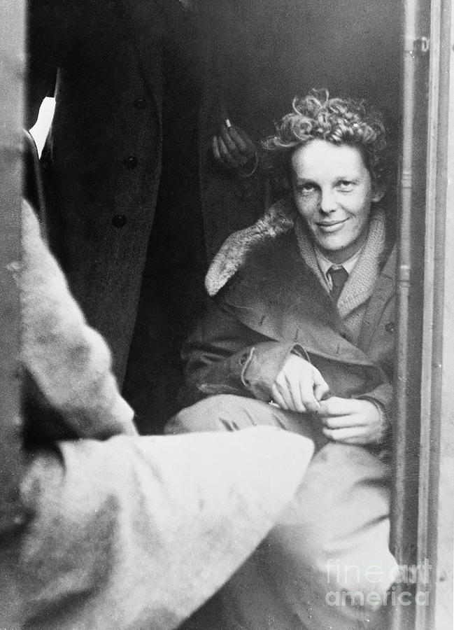 Portrait Of Amelia Earhart #1 Photograph by Bettmann