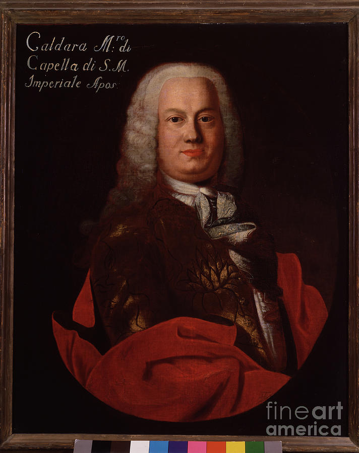 Portrait Of Antonio Caldara Painting by Italian School