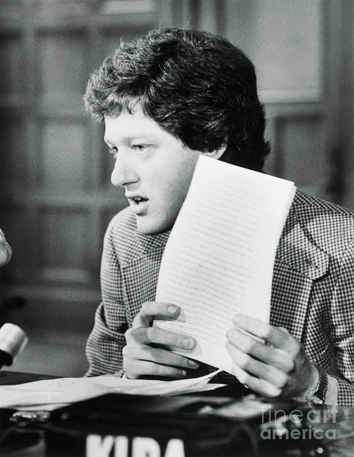 Bill Clinton Photograph - Portrait Of Bill Clinton #1 by Bettmann