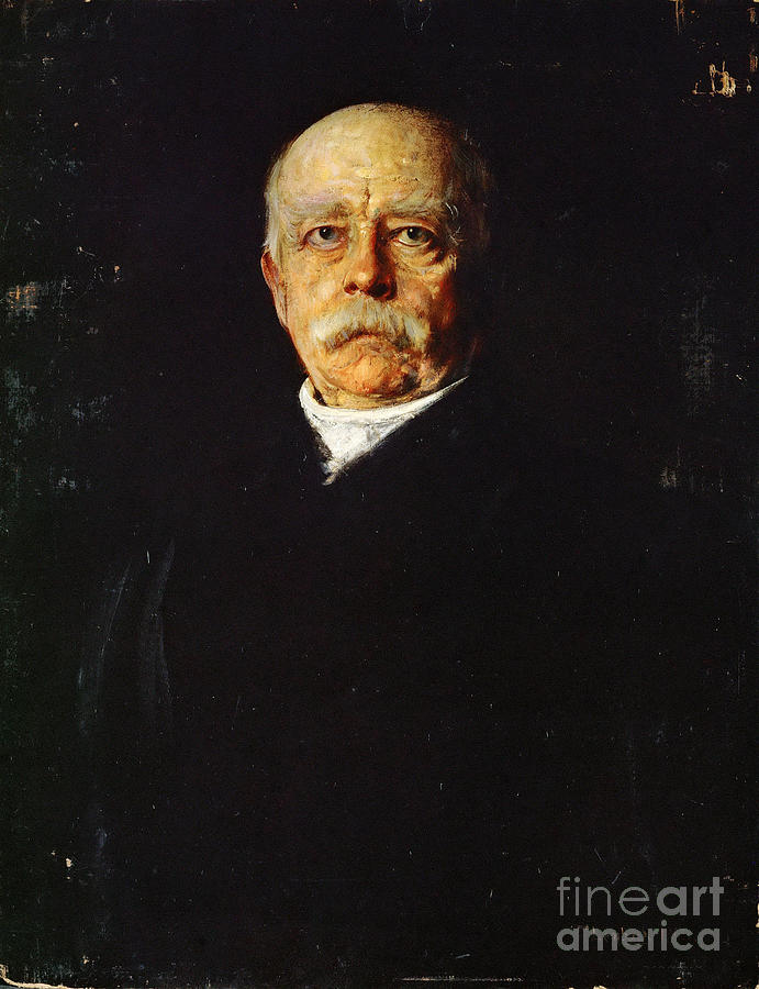 Portrait Of Chancellor Otto Von #1 Drawing by Heritage Images