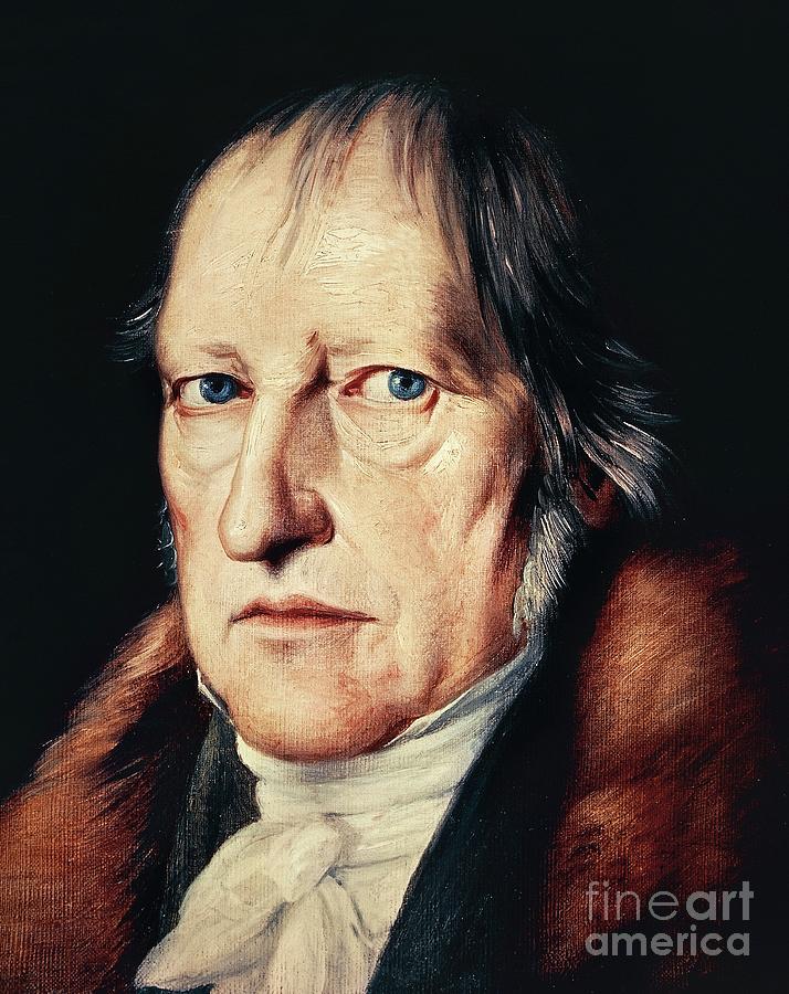 Portrait Of Georg Wilhelm Friedrich Hegel, 1831 Painting by Jacob Schlesinger