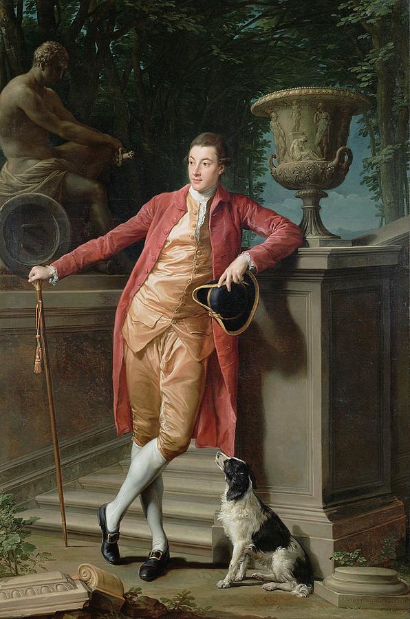 Portrait of John Talbot, later 1st Earl Talbot #3 Painting by Pompeo Batoni