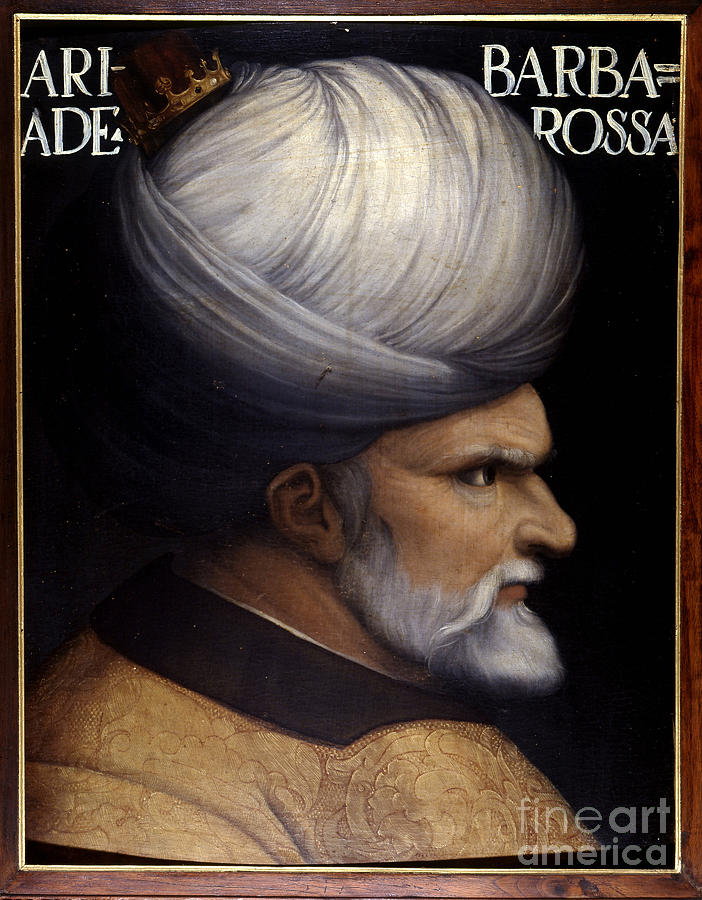 Portrait Of Khayr Al-din Barberousse Painting by Unknown Artist