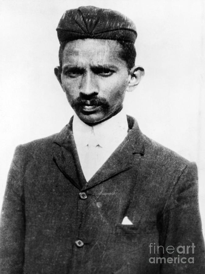Portrait Of Mahatma Gandhi #1 Photograph by Bettmann