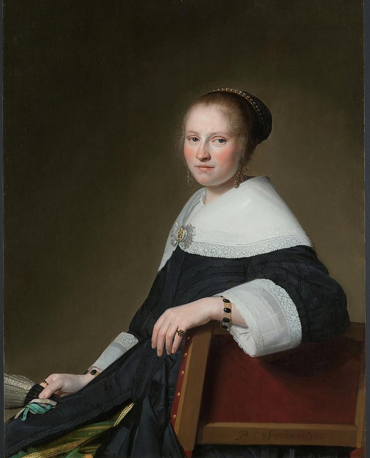 Portrait Of Maria Van Strijp Painting by Johannes Cornelisz Verspronck ...