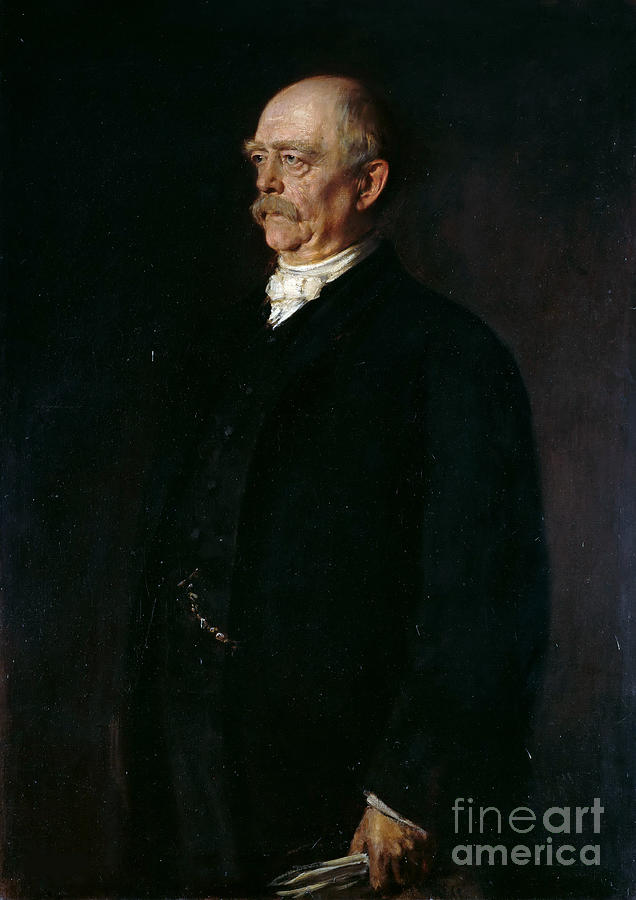 Portrait Of Otto Von Bismarck 1815-1898 #1 Drawing by Heritage Images