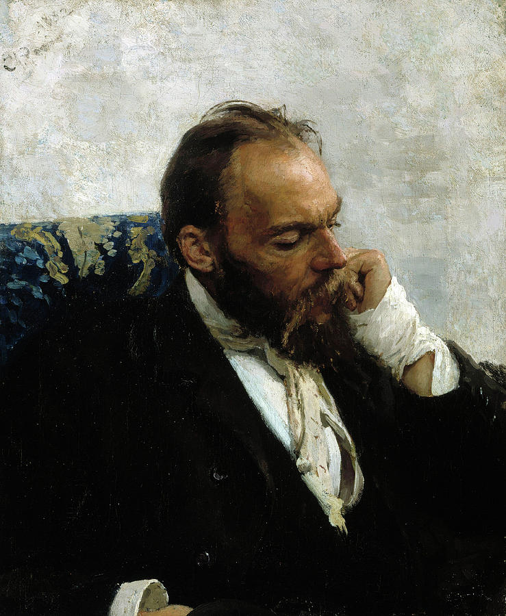 Ilya Repin Painting - Portrait of Professor Ivanov #1 by Ilya Repin