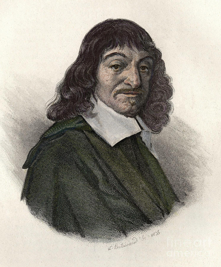 Portrait Of Rene Descartes Photograph by French School - Fine Art America