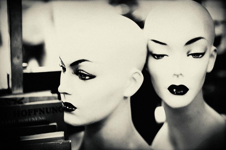 Portrait Of The Heads Of Two Mannequins Photograph by Lluis Real - Fine ...