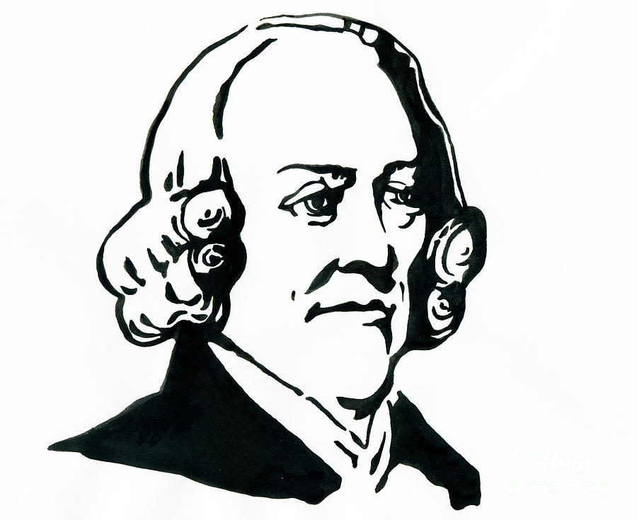 Portrait Of The Philosopher And Economist Adam Smith 1723-1790 ...