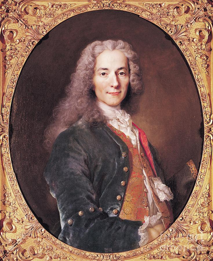 Portrait Of Voltaire Painting by Nicolas De Largilliere - Fine Art America