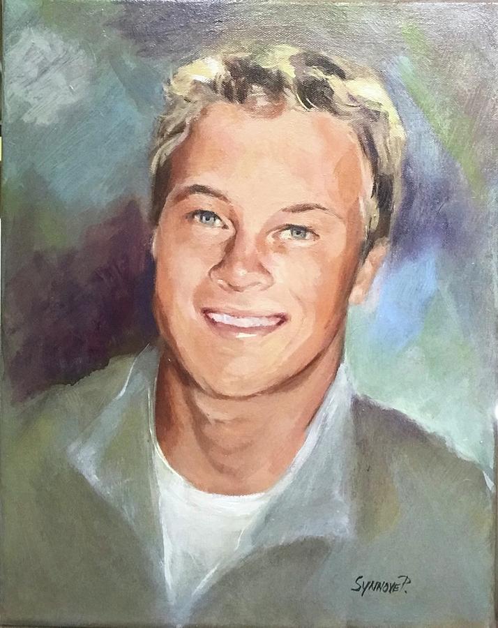 Portrait #1 Painting by Synnove Pettersen
