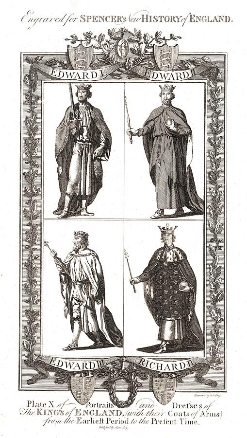 Portraits And Dresses Of The Kings #1 Drawing by Print Collector