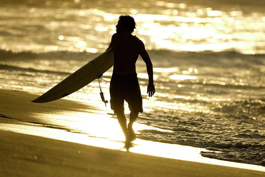 Beach Photograph - Post Surf Gold by Sean Davey