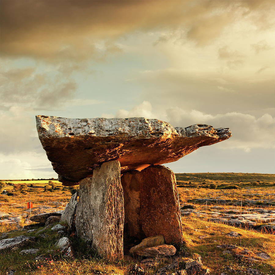 Poulnabrone Dolmen At Sunset #1 Photograph by Mammuth