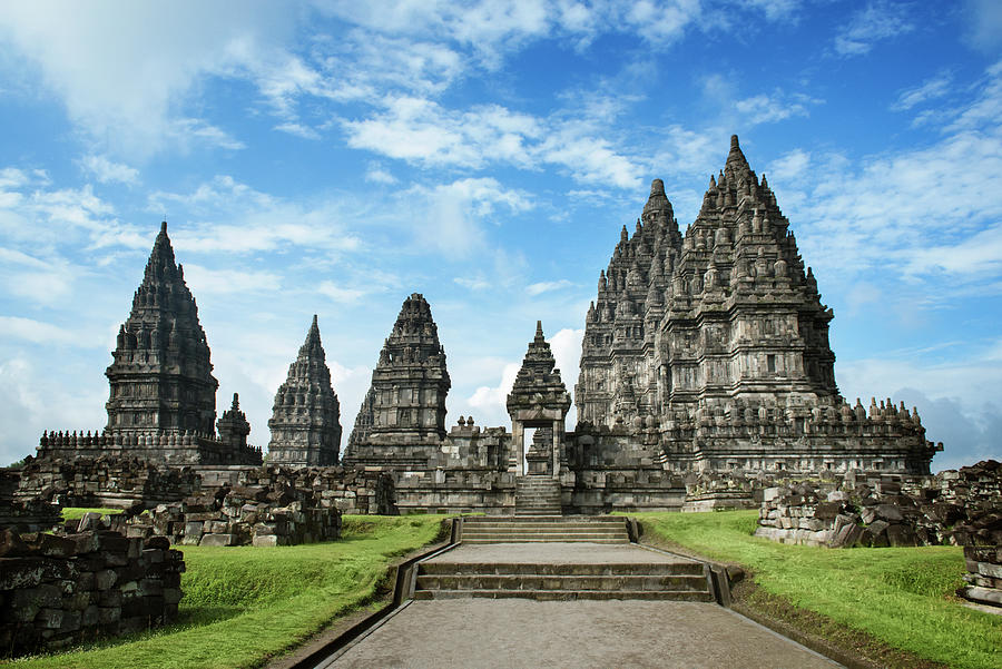 Prambanan Temple Against Sky Photograph by Cavan Images - Fine Art America