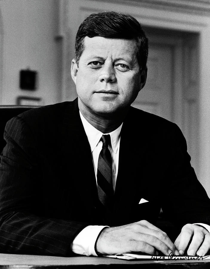Black And White Photograph - President John Kennedy #1 by Alfred Eisenstaedt