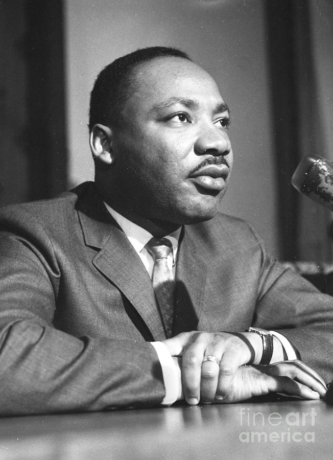 Press Conference Of Martin Luther King, Activist Of Civil Rights ...