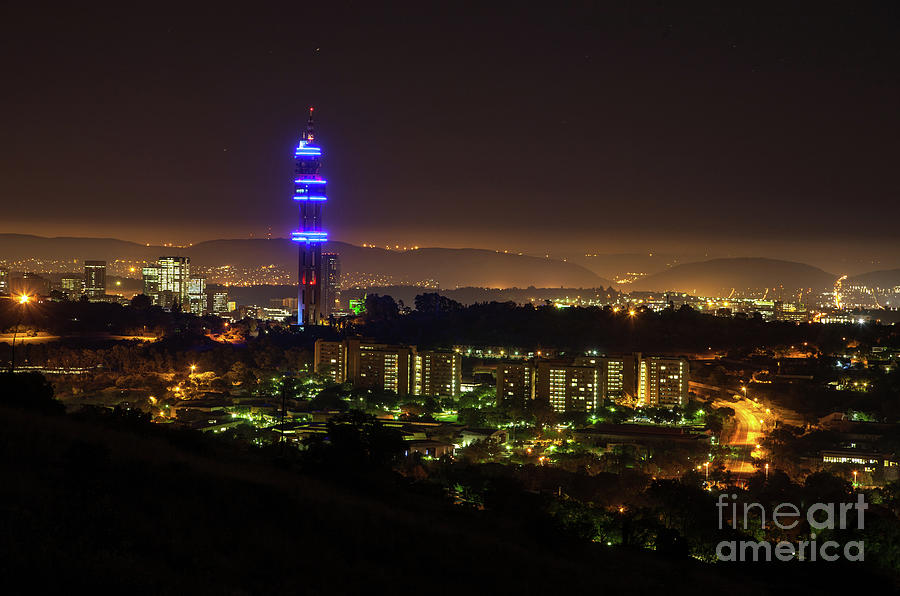 Pretoria The Capital City Of South Africa At Night Photograph By Rudi