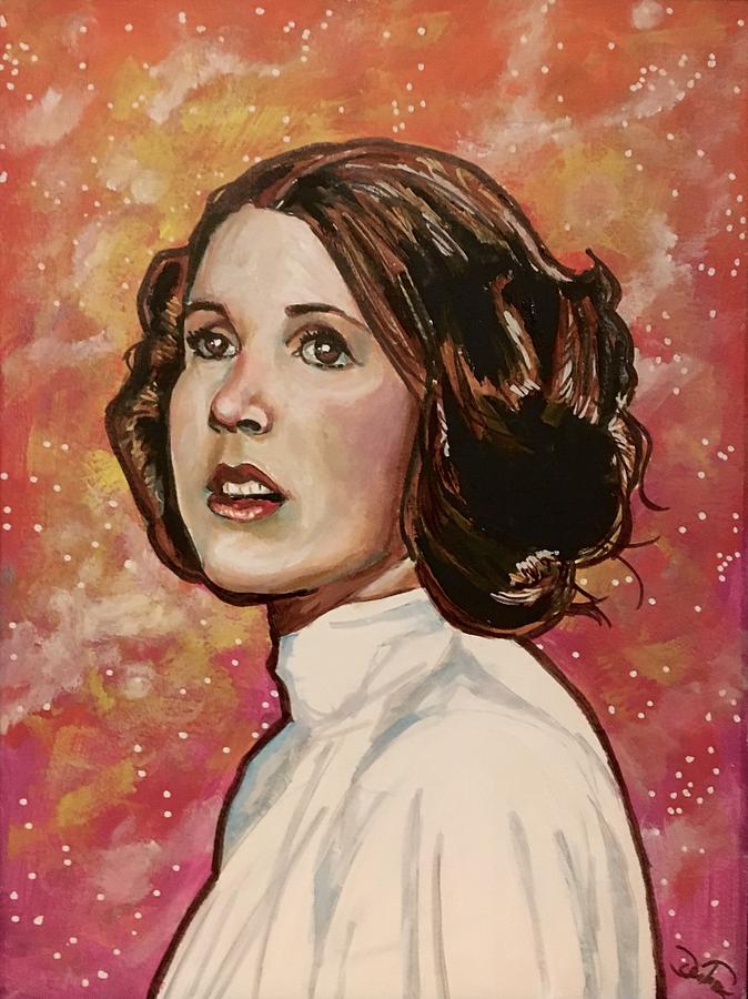 Princess Leia #1 Painting by Joel Tesch