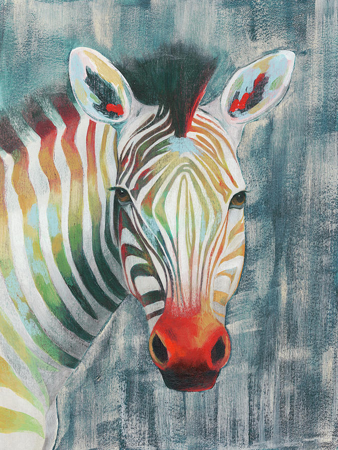 Prism Zebra I #1 Painting by Grace Popp