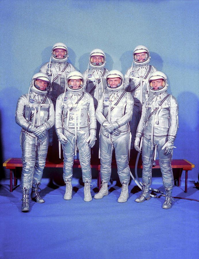 Astronaut Photograph - Project Mercury Astronauts #2 by Ralph Morse