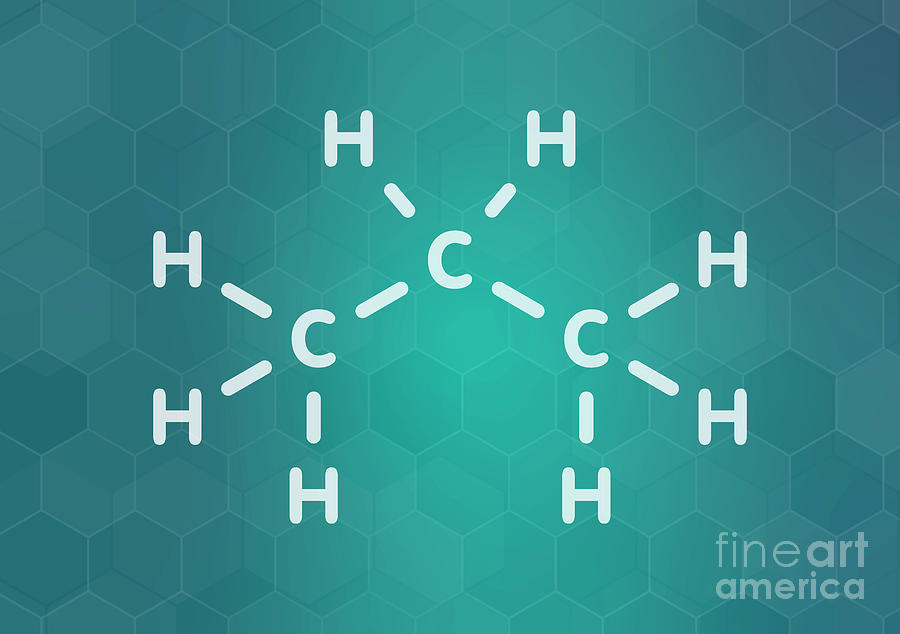 Propane Hydrocarbon Molecule Photograph by Molekuul/science Photo ...