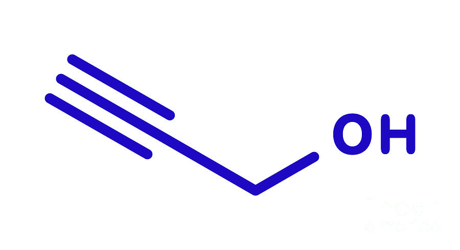 Propargyl Alcohol Molecule #1 Photograph by Molekuul/science Photo ...