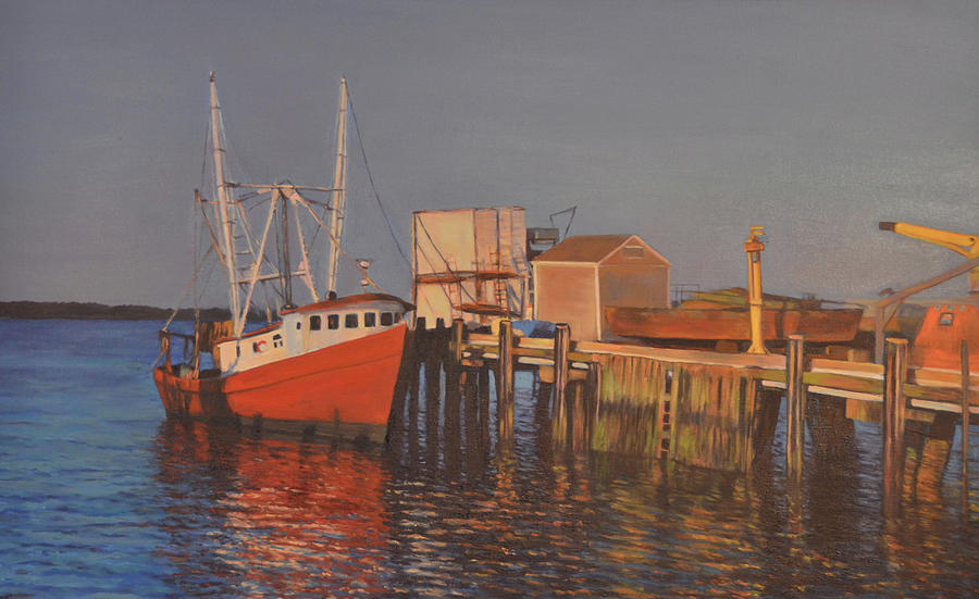 Provincetown Harbor Painting by Beth Riso