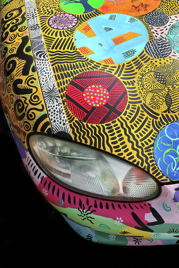 Psychedelic Car #1 Photograph by Dave Mills