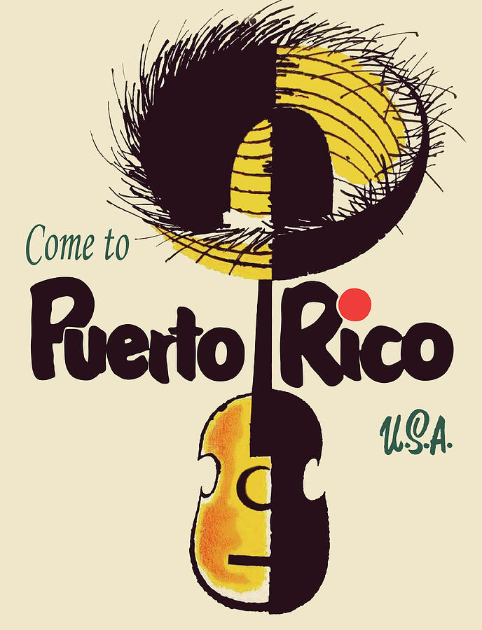 Vintage Digital Art - Puerto Rico #1 by Long Shot