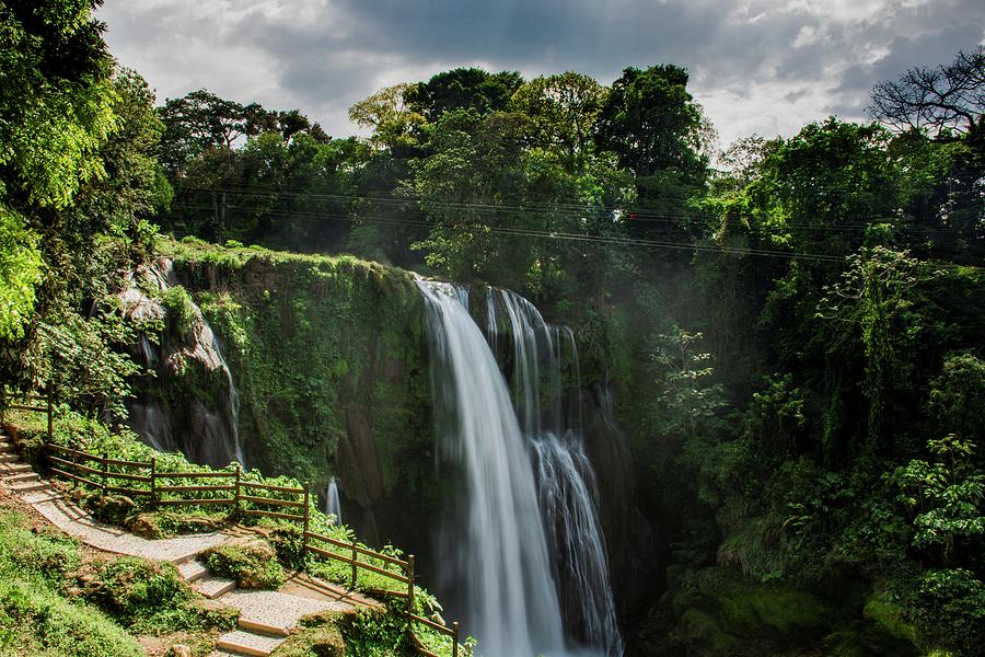 Pulhapanzak waterfall #1 Photograph by Robert Grac