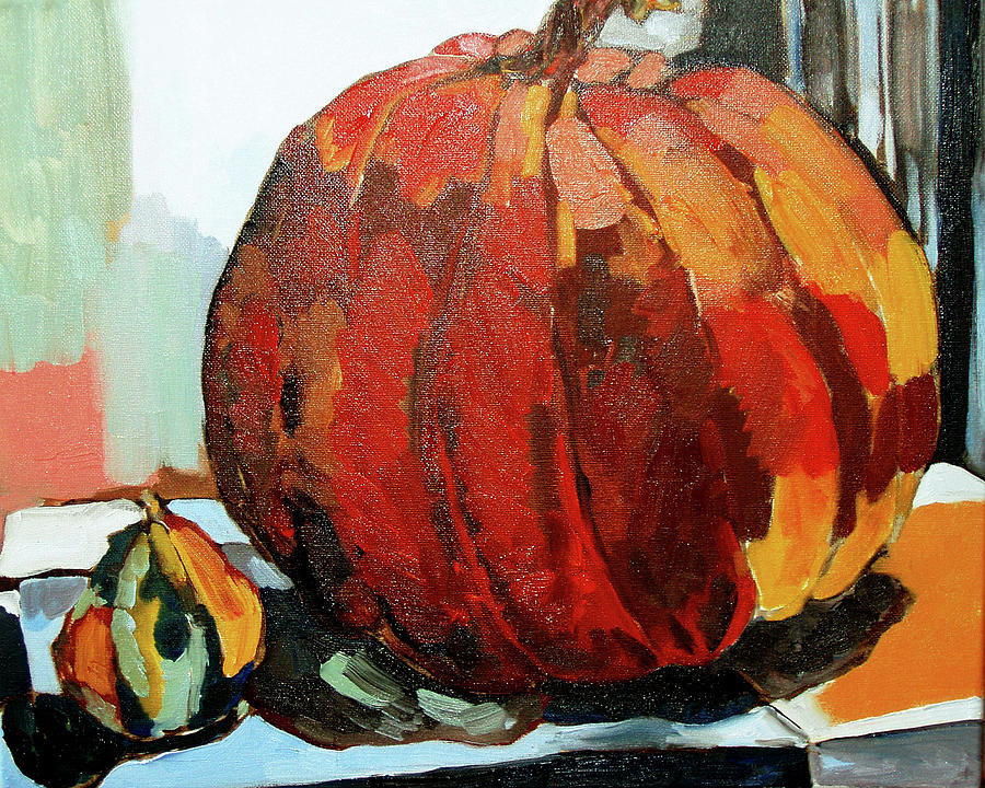 Vegetable Painting - Pumpkin Still Life I #1 by Erin Mcgee Ferrell