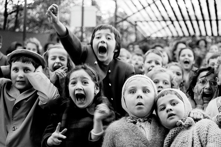 Wide Photograph - Puppet Audience by Alfred Eisenstaedt