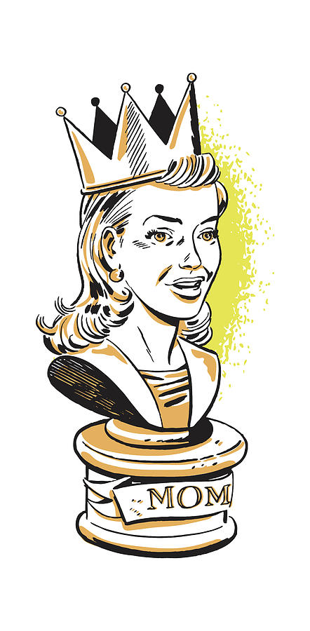 Chess Drawing - Queen Mom #1 by CSA Images