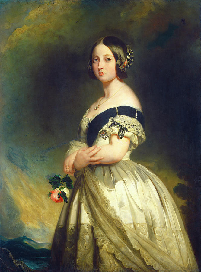 Queen Victoria #3 Painting by Franz Xaver Winterhalter