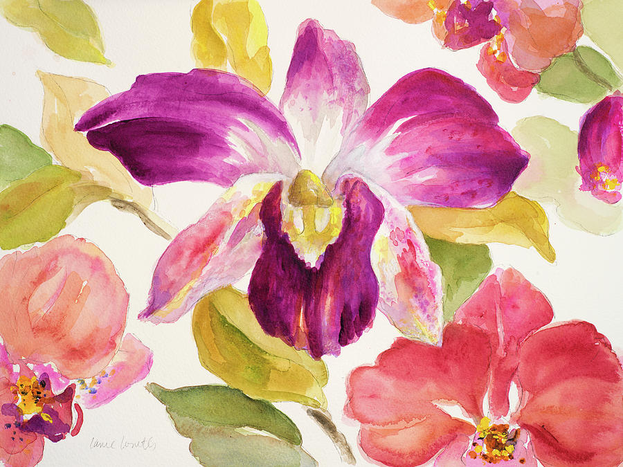 Orchid Painting - Radiant Orchid I #1 by Lanie Loreth